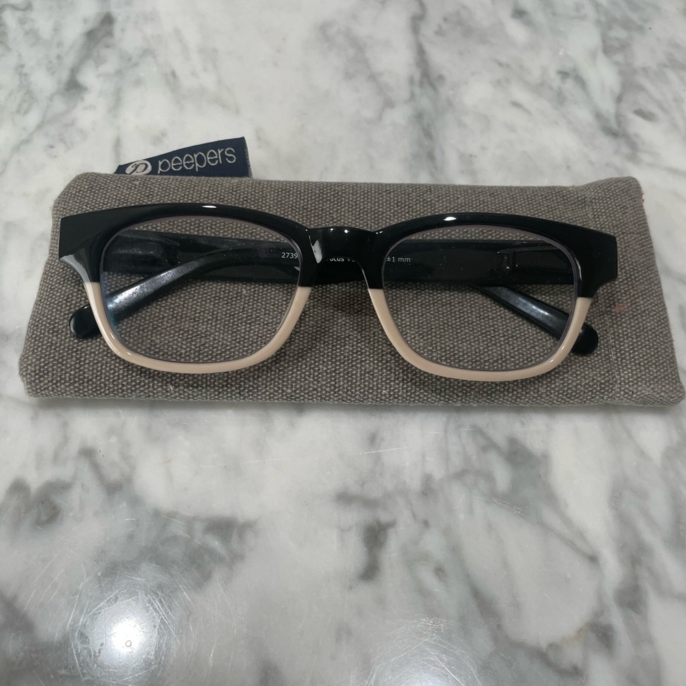 Black and Cream Glasses